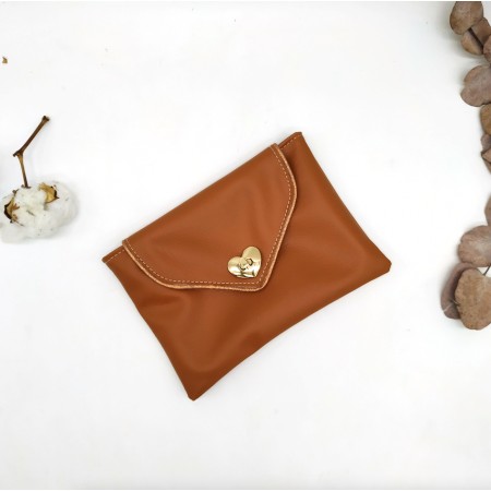Pochette personnalisable en cuir végane
