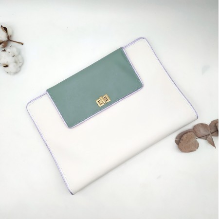 Housse iPad , Colibri blanc, vert et rose à personnaliser