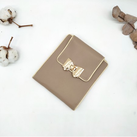 Housse pour liseuse , taupe et doré